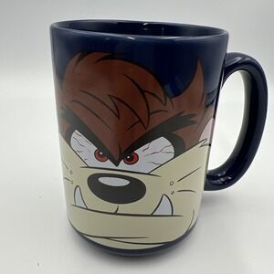 Tasmanian Devil Vintage 1999 Blue Coffee‎ Mug Warner Bros. TAZ Looney Tunes